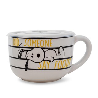 Foto 2 | Taza Para Sopa Silver Buffalo Peanuts Snoopy & Woodstock 700 Ml - Venta Internacional.