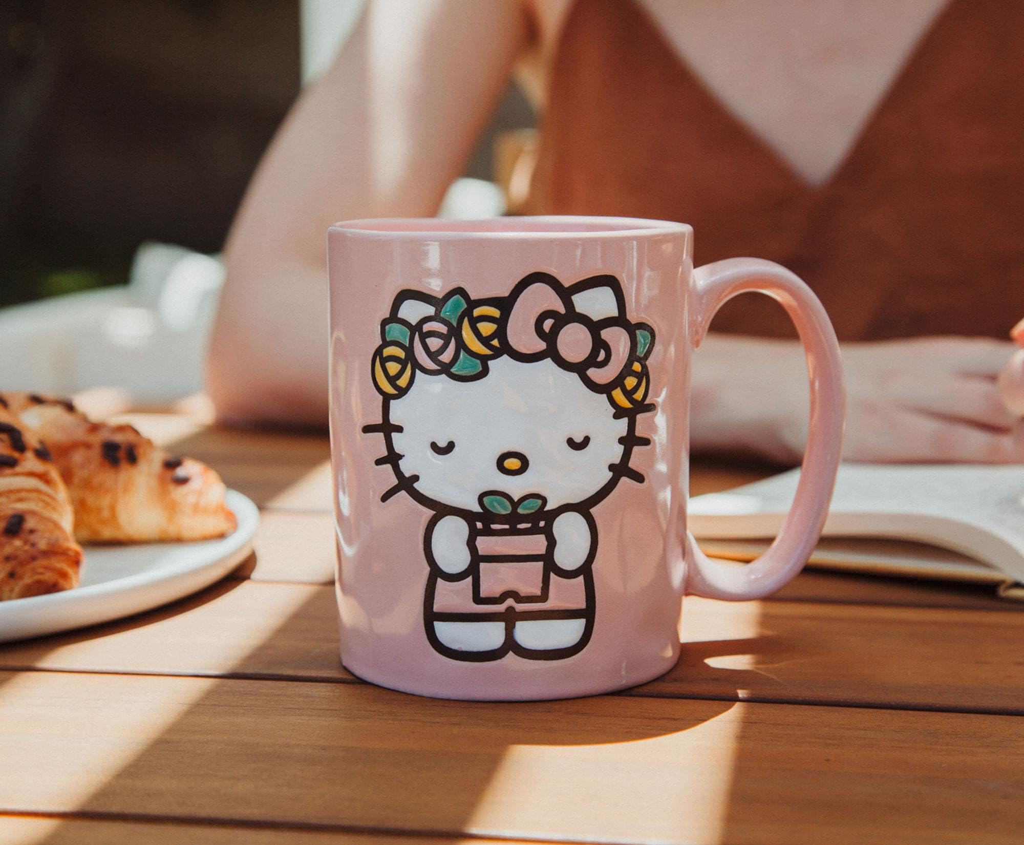 Foto 5 | Taza De Cerámica Toynk Sanrio Hello Kitty Flower Badge 530 Ml - Venta Internacional.
