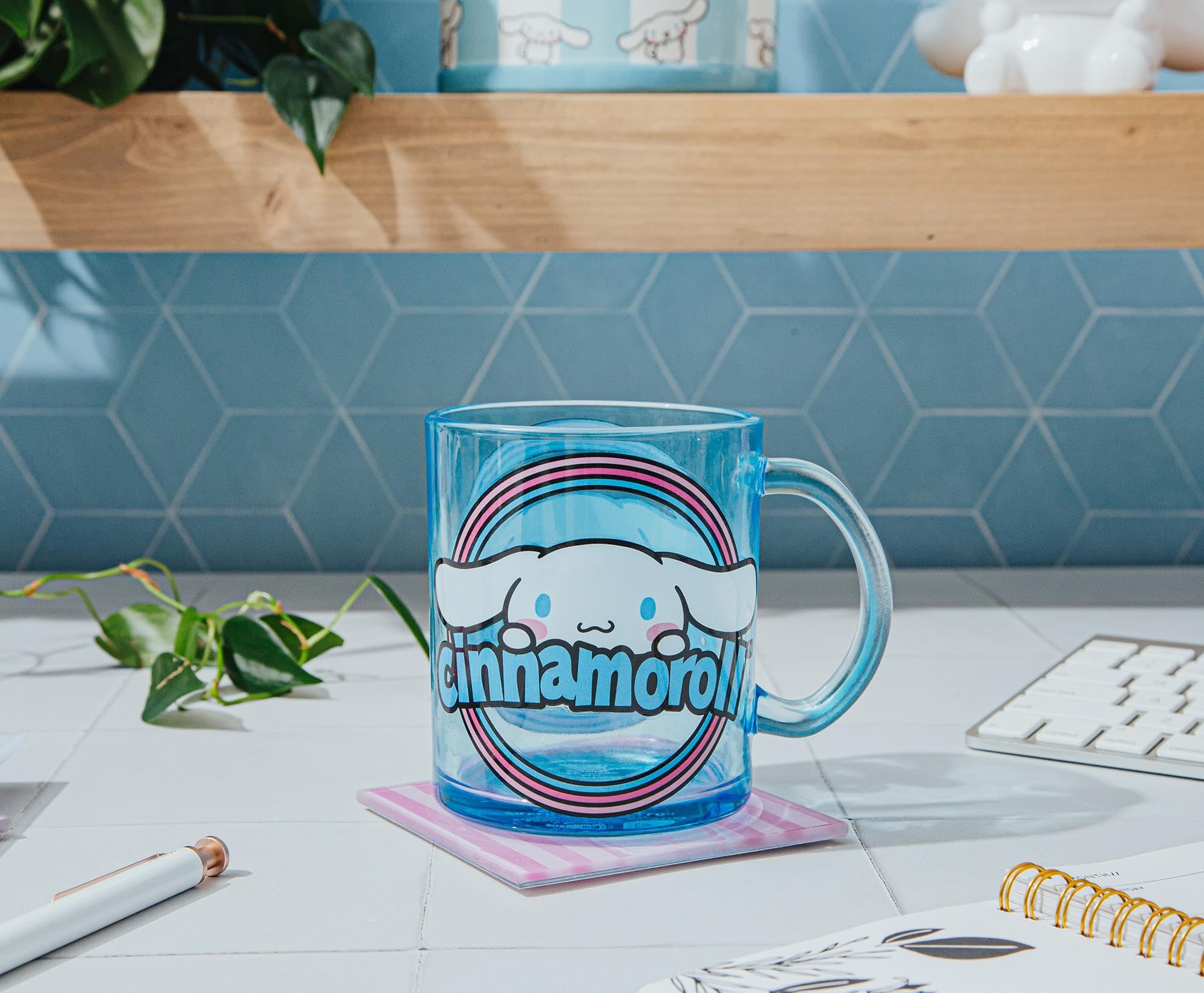 Foto 4 pulgar | Taza De Cristal Silver Buffalo Sanrio Cinnamoroll 530ml - Venta Internacional.