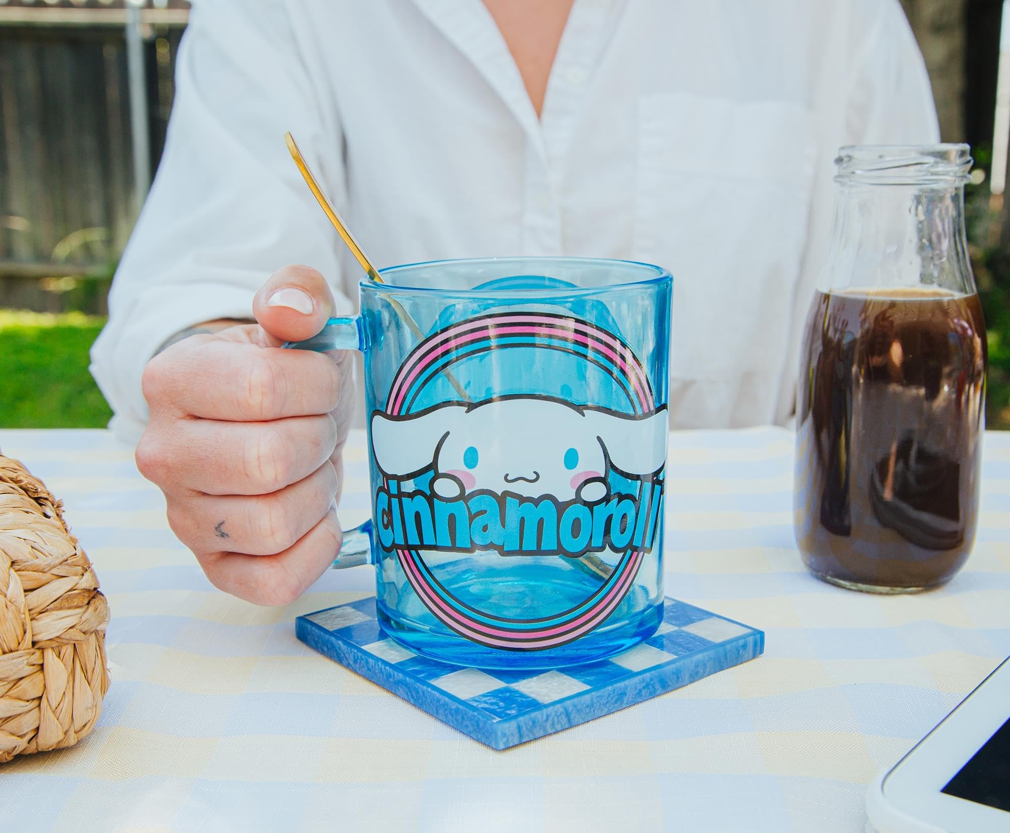 Foto 5 | Taza De Cristal Silver Buffalo Sanrio Cinnamoroll 530ml - Venta Internacional.