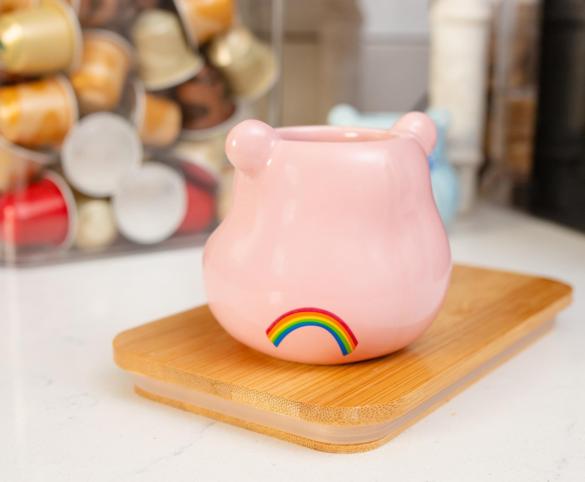 Foto 7 pulgar | Taza Pequeña De Cerámica Silver Buffalo Care Bears Cheer Bear  90 Ml - Venta Internacional.