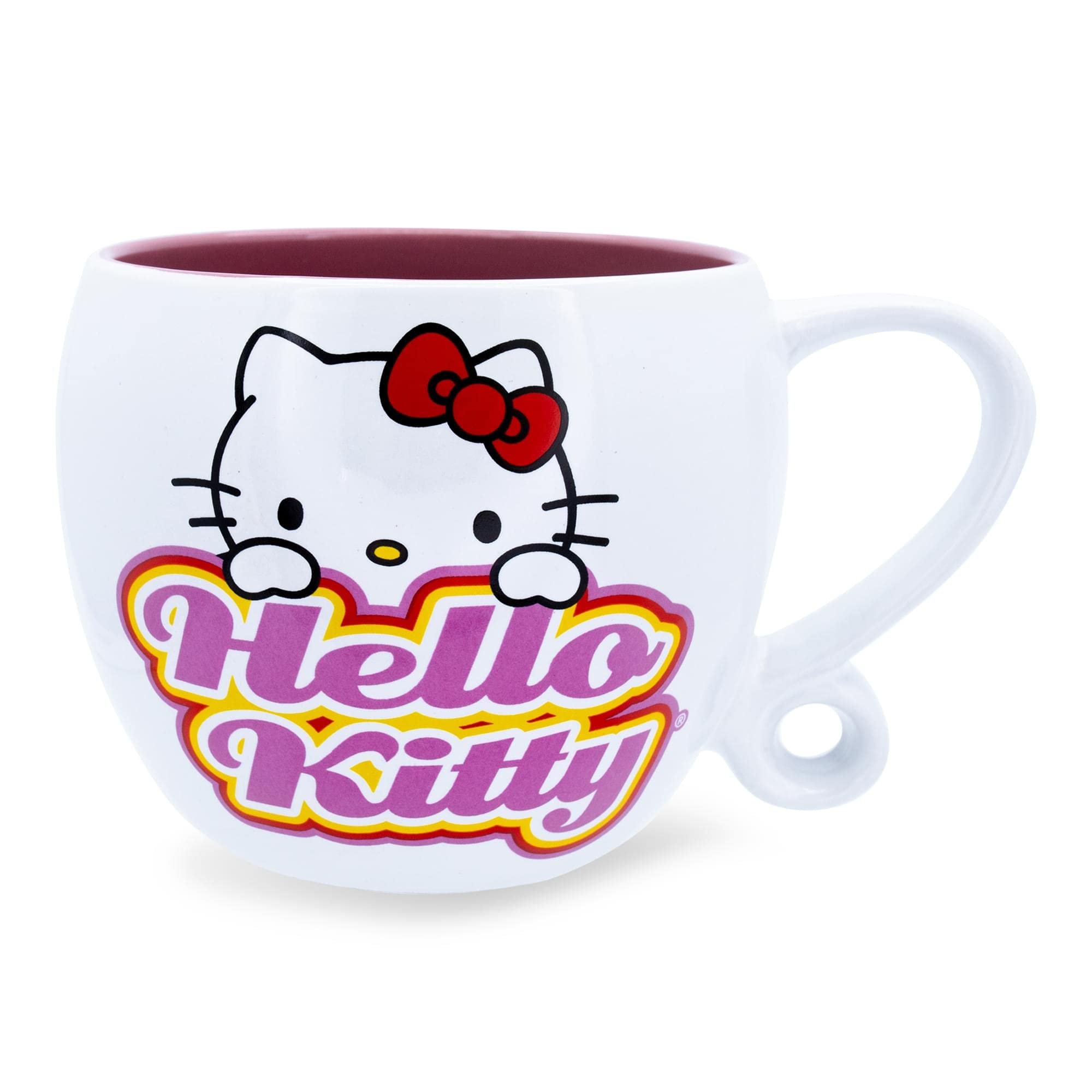 Foto 2 pulgar | Taza De Café Silver Buffalo Sanrio Hello Kitty Hearts 480ml - Venta Internacional.