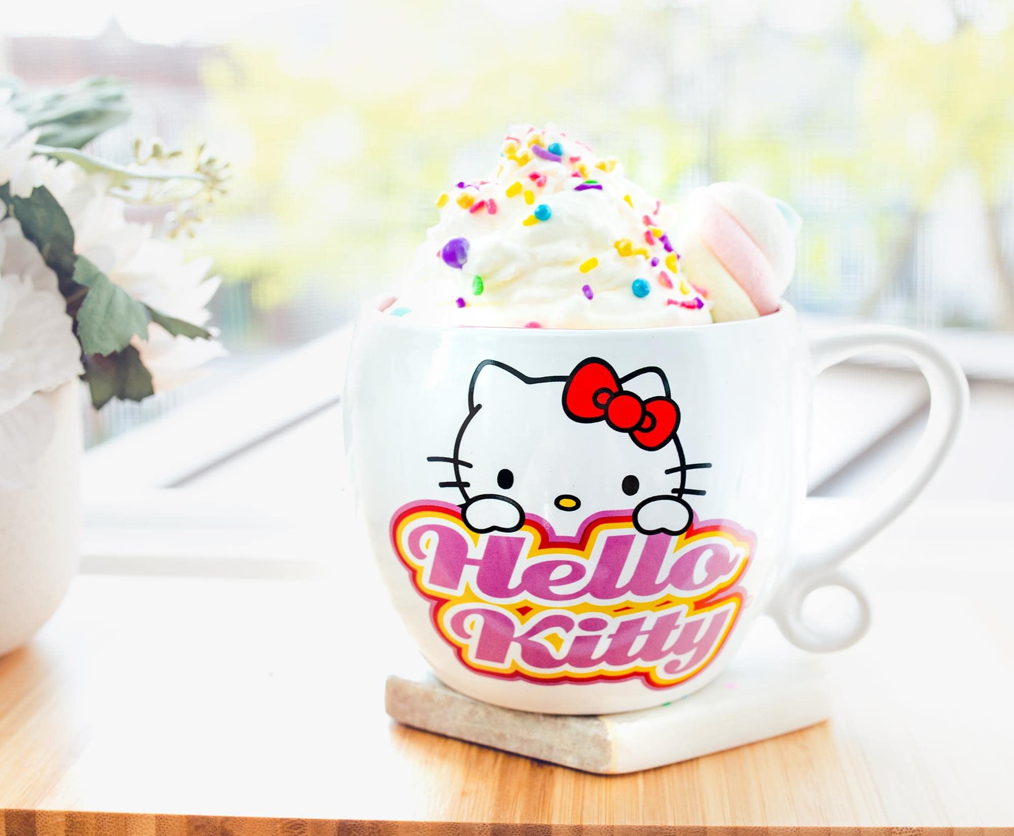 Foto 7 | Taza De Café Silver Buffalo Sanrio Hello Kitty Hearts 480ml - Venta Internacional.
