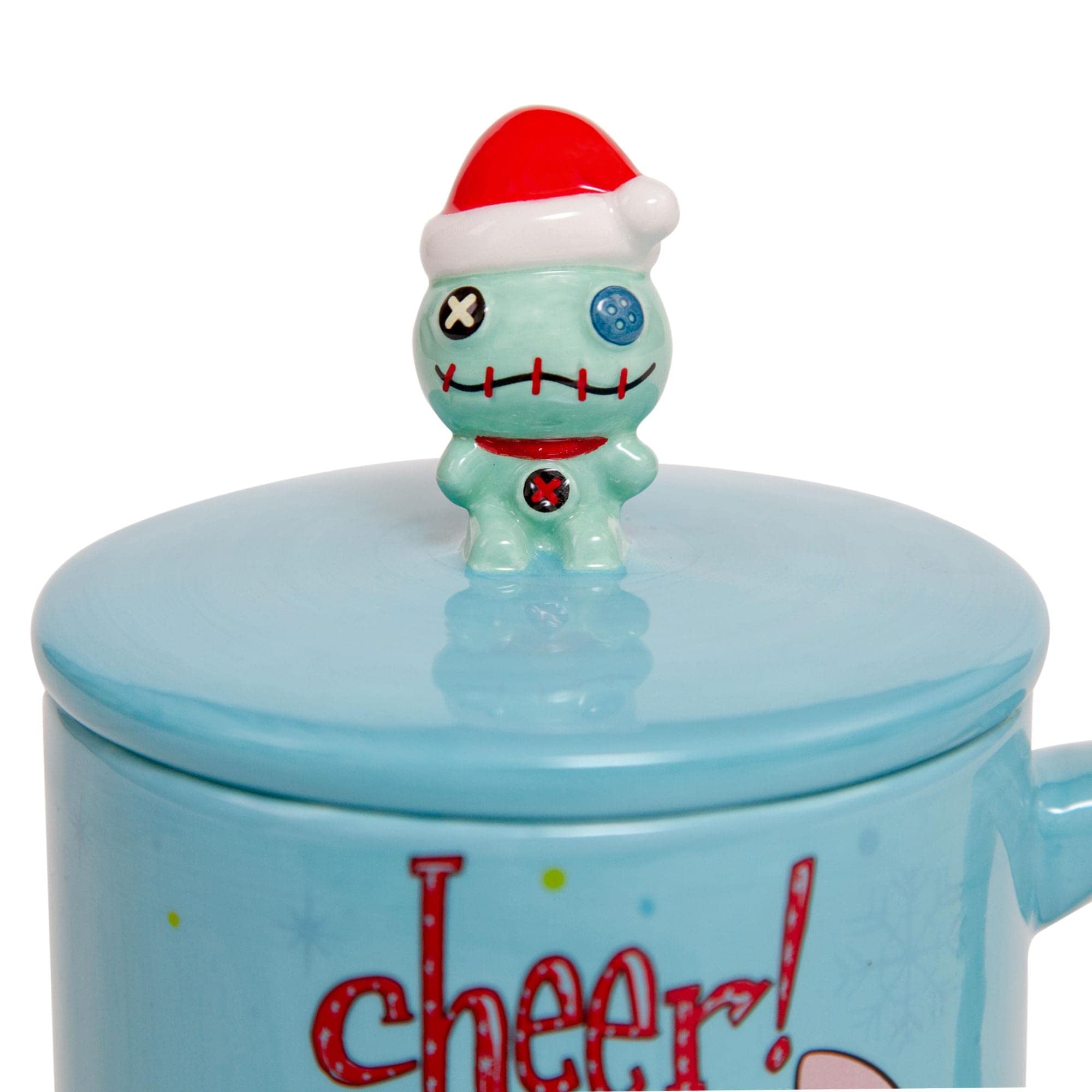 Foto 5 pulgar | Taza De Cerámica Silver Buffalo Disney Lilo & Stitch Con Tapa - Venta Internacional.