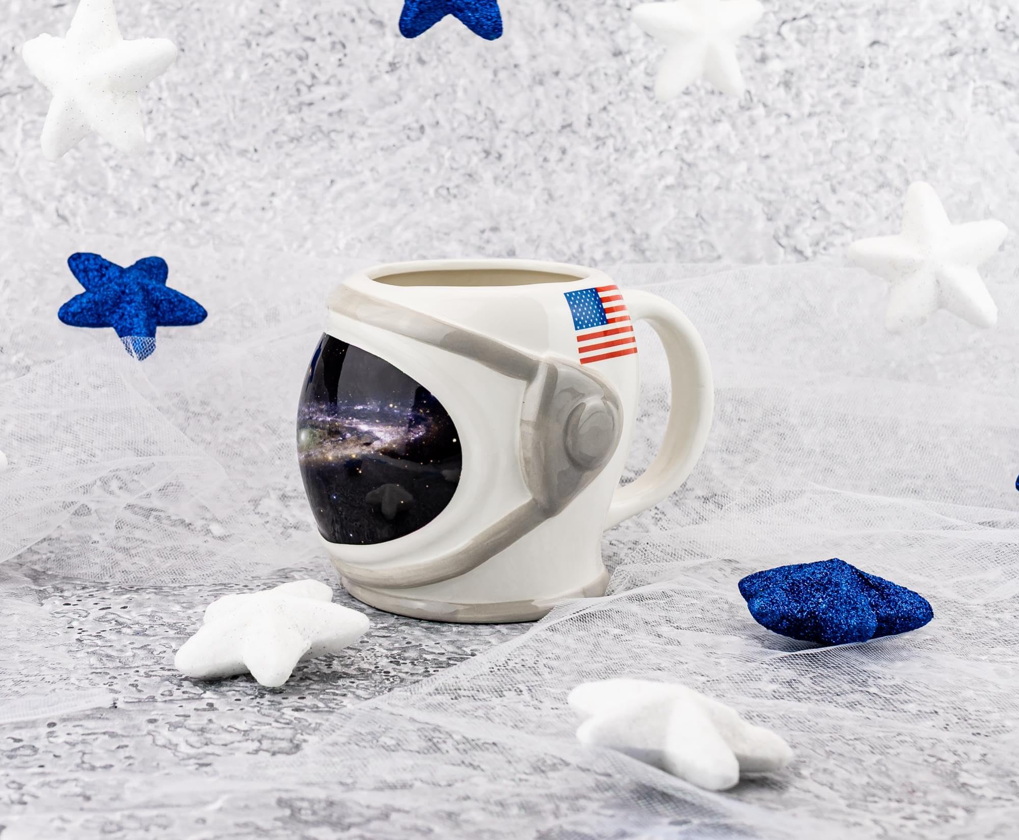 Foto 3 pulgar | Casco De Astronauta De La Nasa Mug Silver Buffalo Con Sistema Solar  600 Ml - Venta Internacional.