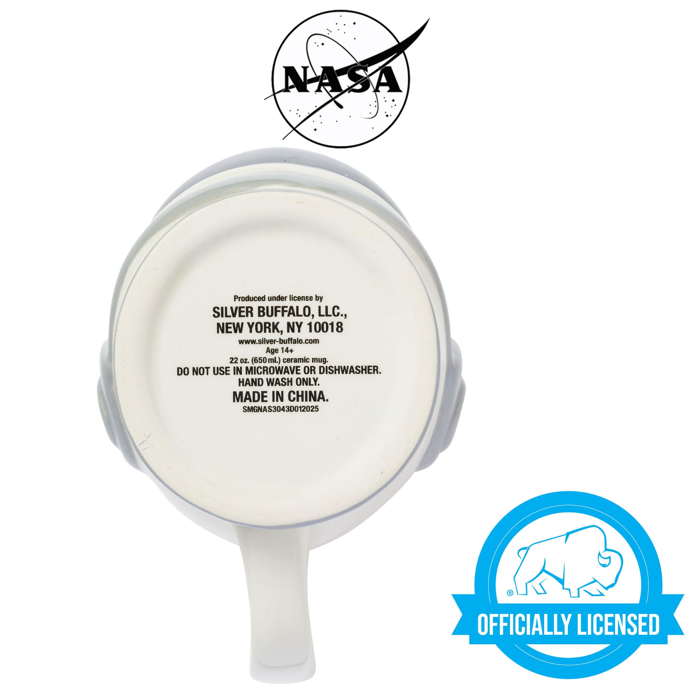Foto 4 pulgar | Casco De Astronauta De La Nasa Mug Silver Buffalo Con Sistema Solar  600 Ml - Venta Internacional.