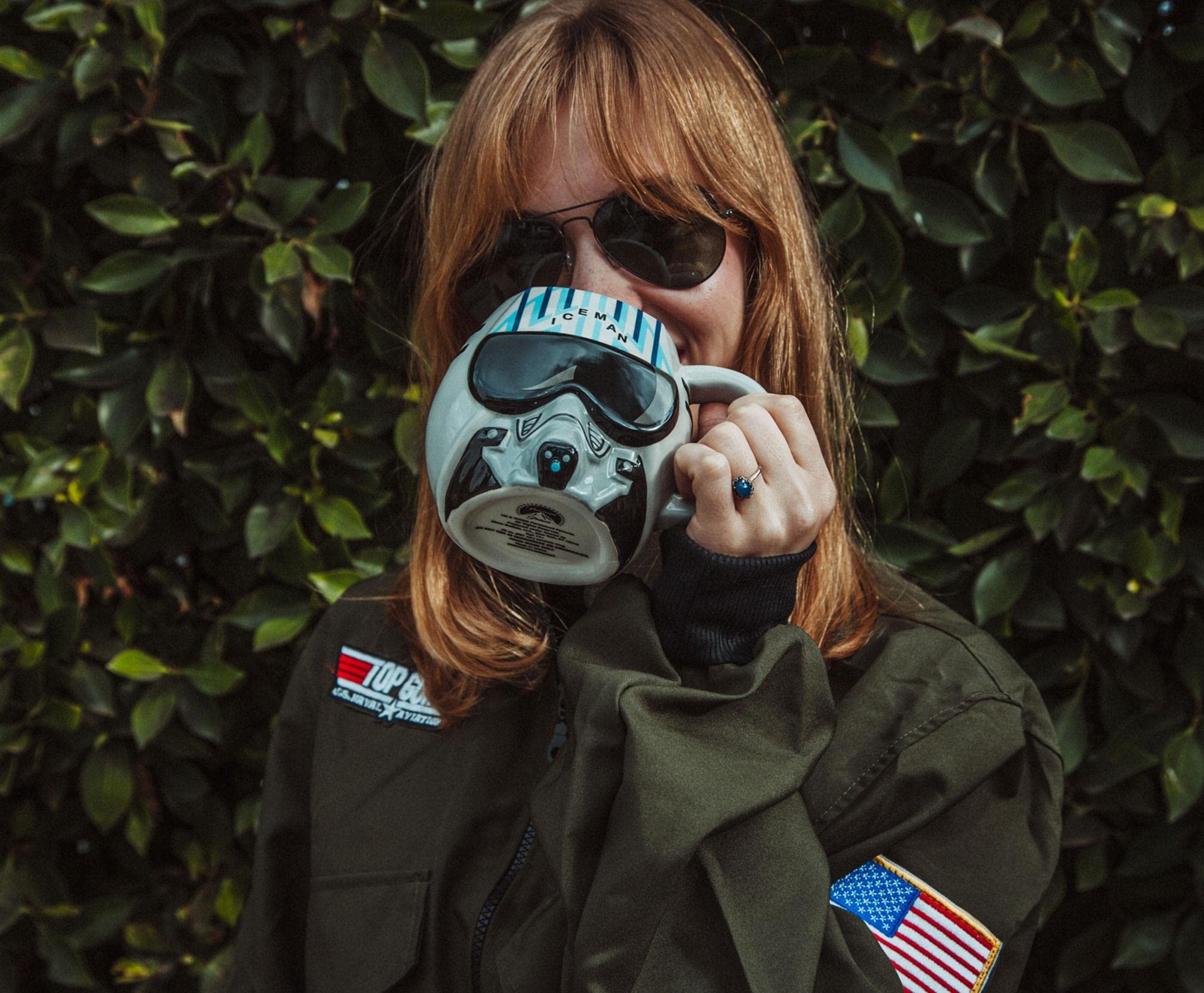 Foto 6 pulgar | Taza Silver Buffalo Top Gun: Maverick Iceman Helmet 600 Ml - Venta Internacional.