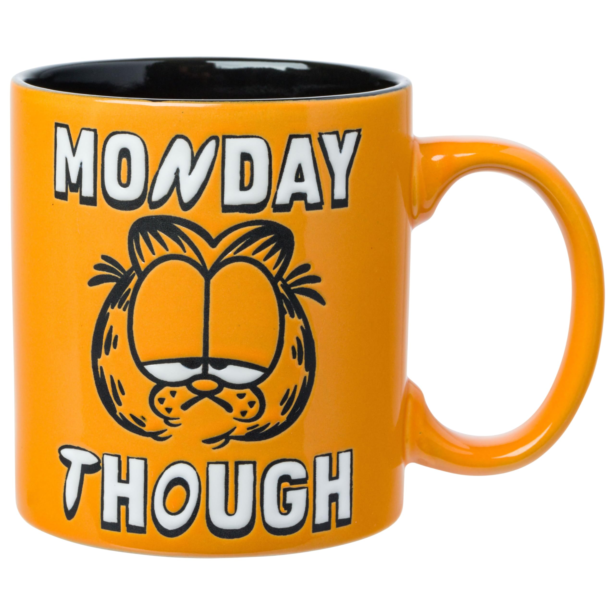 Foto 1 | Taza De Cerámica Silver Buffalo Garfield Serious Big Face 600 Ml - Venta Internacional.
