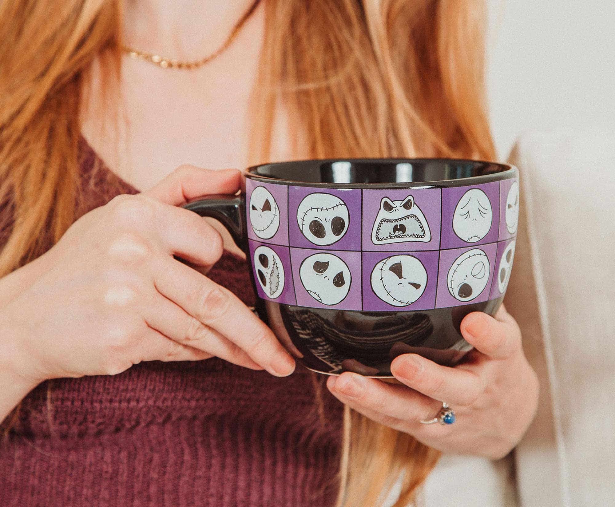 Foto 3 pulgar | Taza De Sopa Plateada Buffalo Disney Nightmare Before Christmas - Venta Internacional.