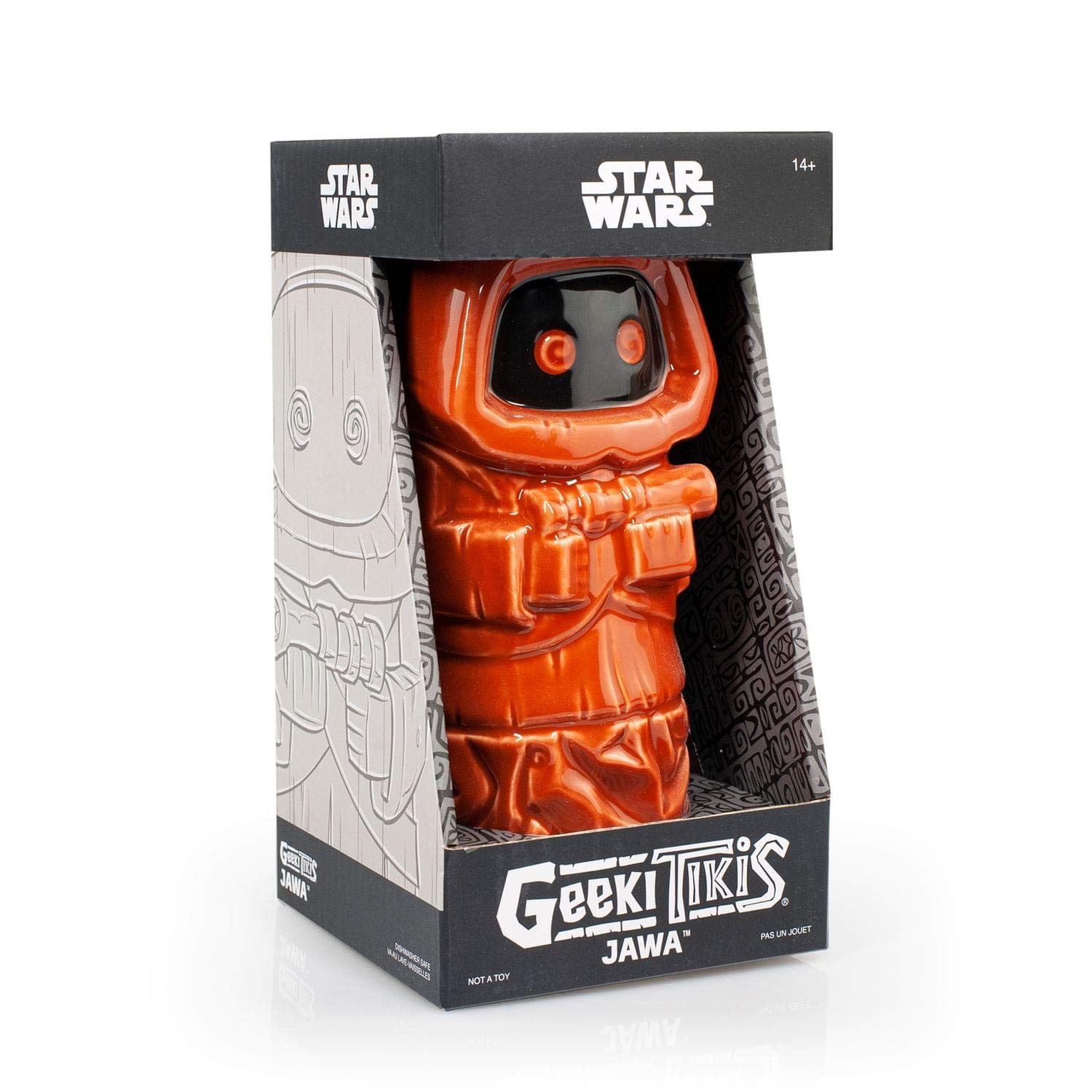 Foto 4 | Taza Star Wars Geeki Tikis Jawa Ceramic 400 Ml Official - Venta Internacional.
