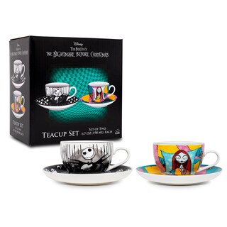 Foto 2 | Set De Tazas De Té Silver Buffalo Disney Nightmare Before Christmas - Venta Internacional.