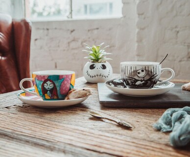 Foto 3 | Set De Tazas De Té Silver Buffalo Disney Nightmare Before Christmas - Venta Internacional.