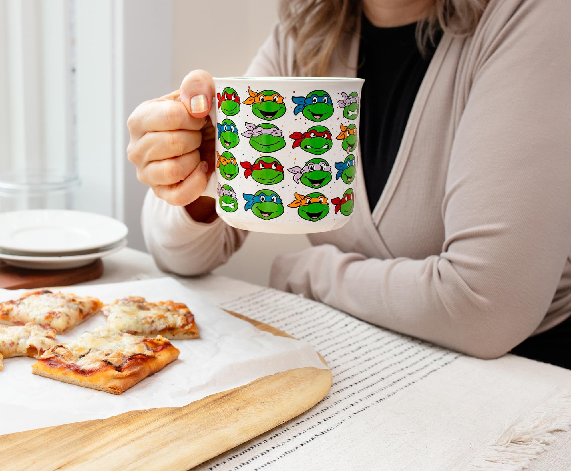 Foto 7 pulgar | Taza Camper De Cerámica Silver Buffalo Teenage Mutant Ninja Turtles - Venta Internacional.