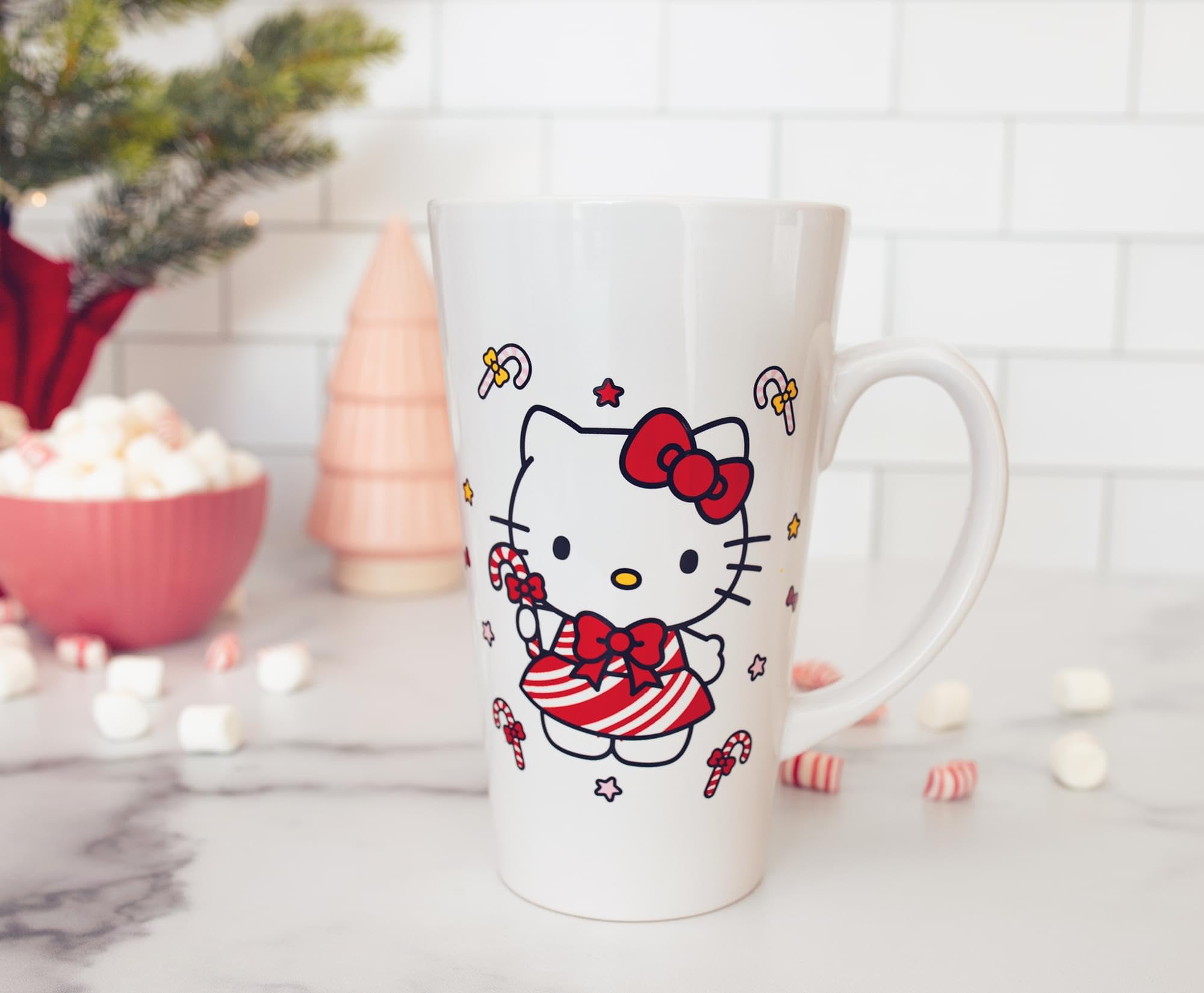 Foto 2 | Taza De Cerámica Para Café Con Leche Silver Buffalo Sanrio Hello Kitty  480 Ml - Venta Internacional.