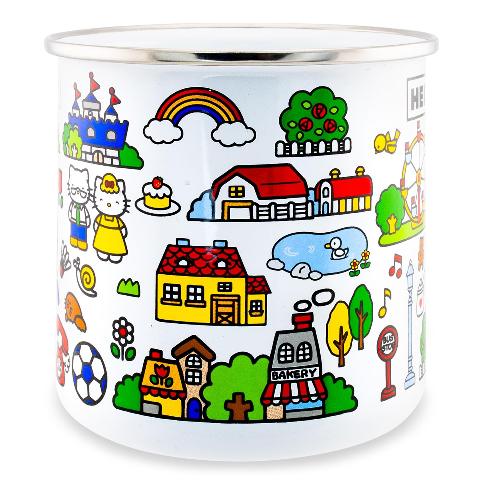Foto 2 | Taza Plateada Buffalo Sanrio Hello Kitty Destination Town  620 Ml - Venta Internacional.