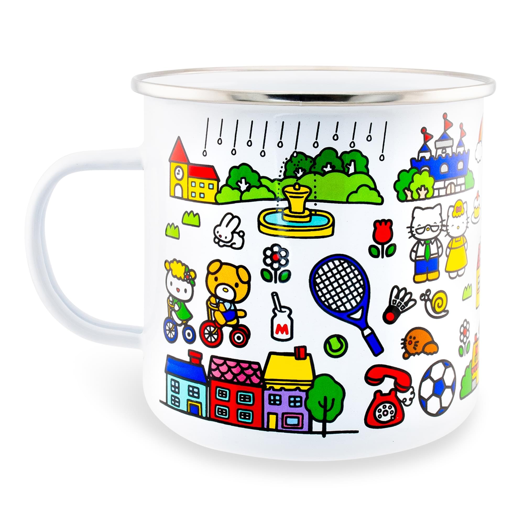 Foto 4 pulgar | Taza Plateada Buffalo Sanrio Hello Kitty Destination Town  620 Ml - Venta Internacional.