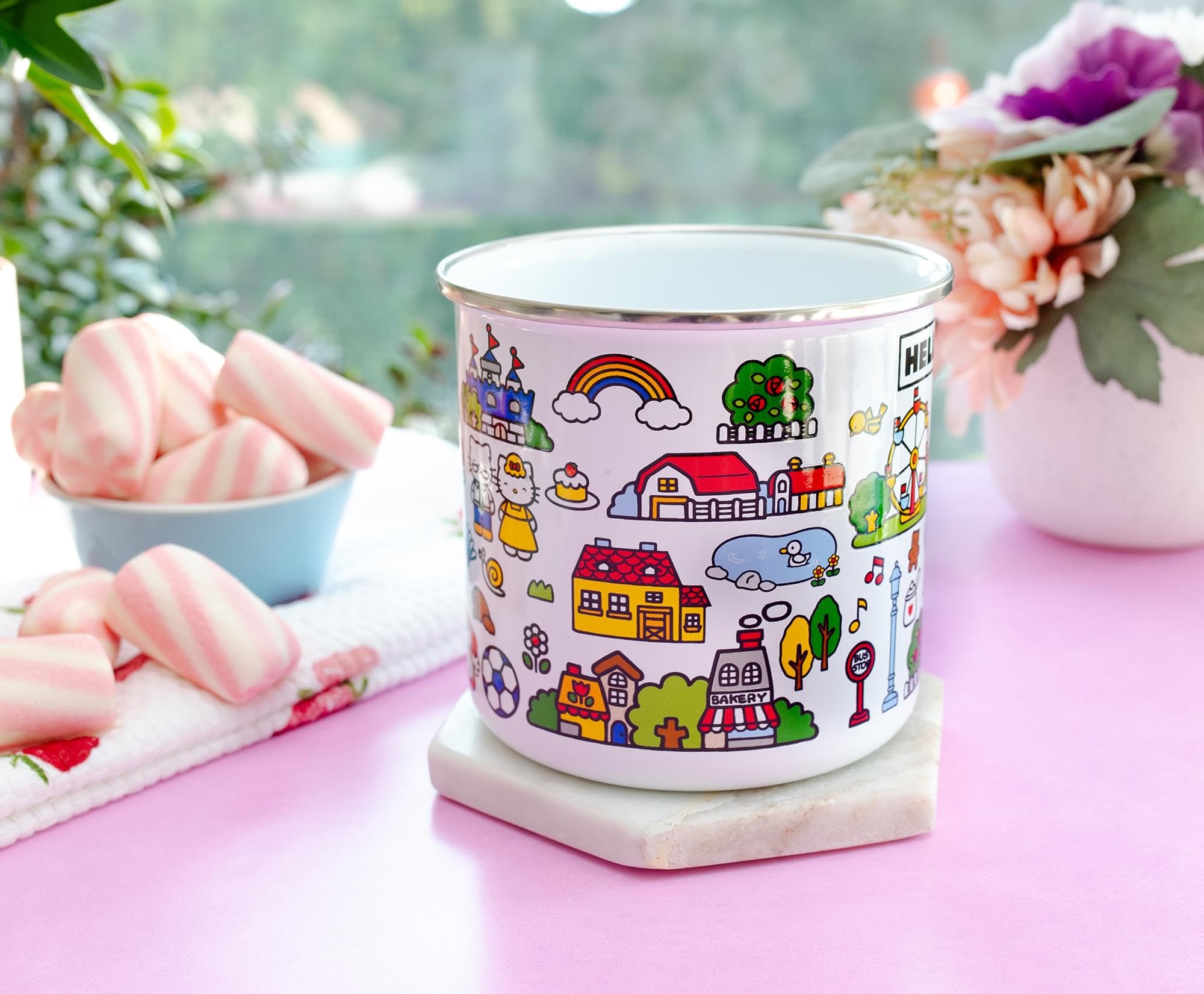 Foto 6 pulgar | Taza Plateada Buffalo Sanrio Hello Kitty Destination Town  620 Ml - Venta Internacional.