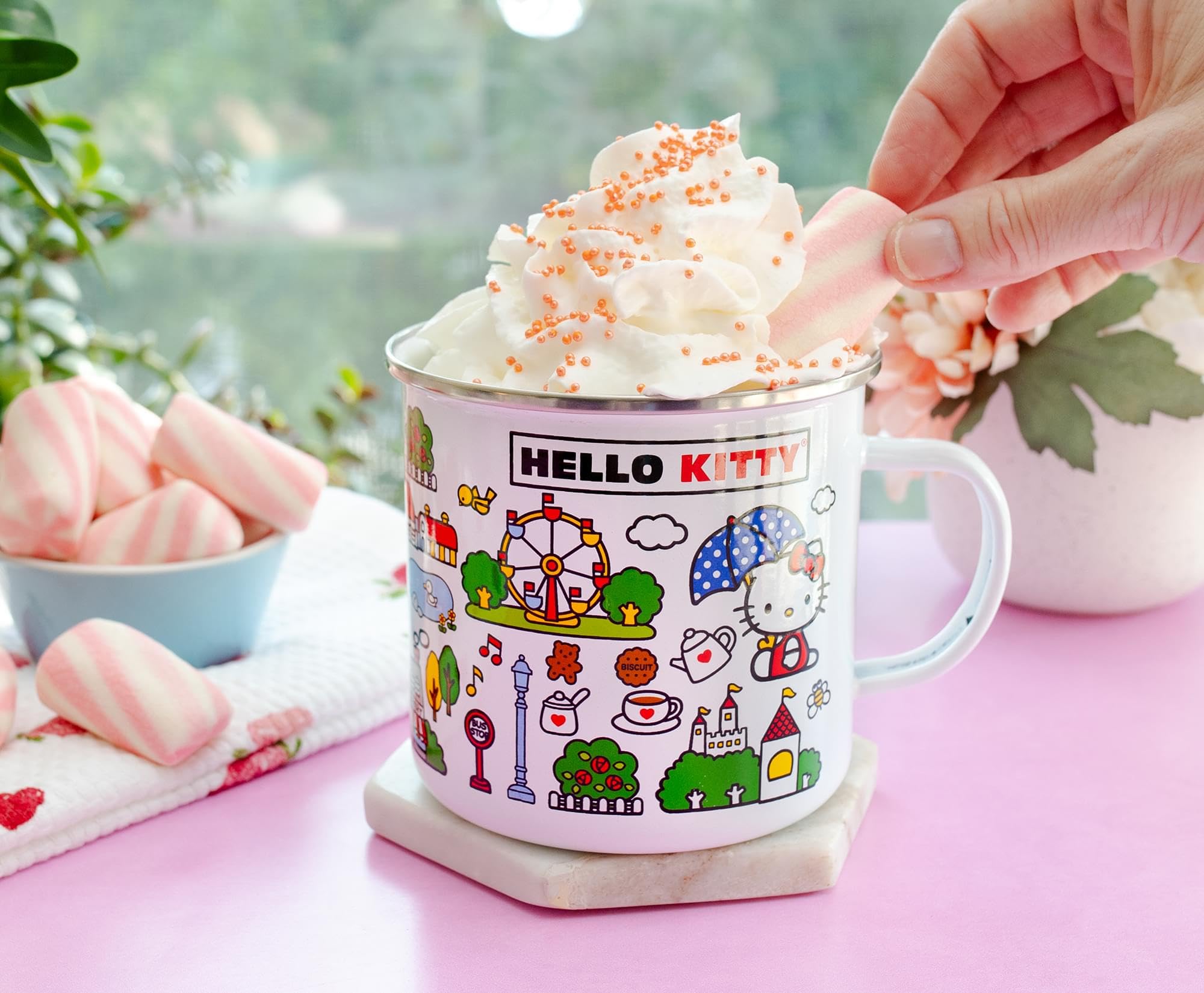 Foto 7 | Taza Plateada Buffalo Sanrio Hello Kitty Destination Town  620 Ml - Venta Internacional.