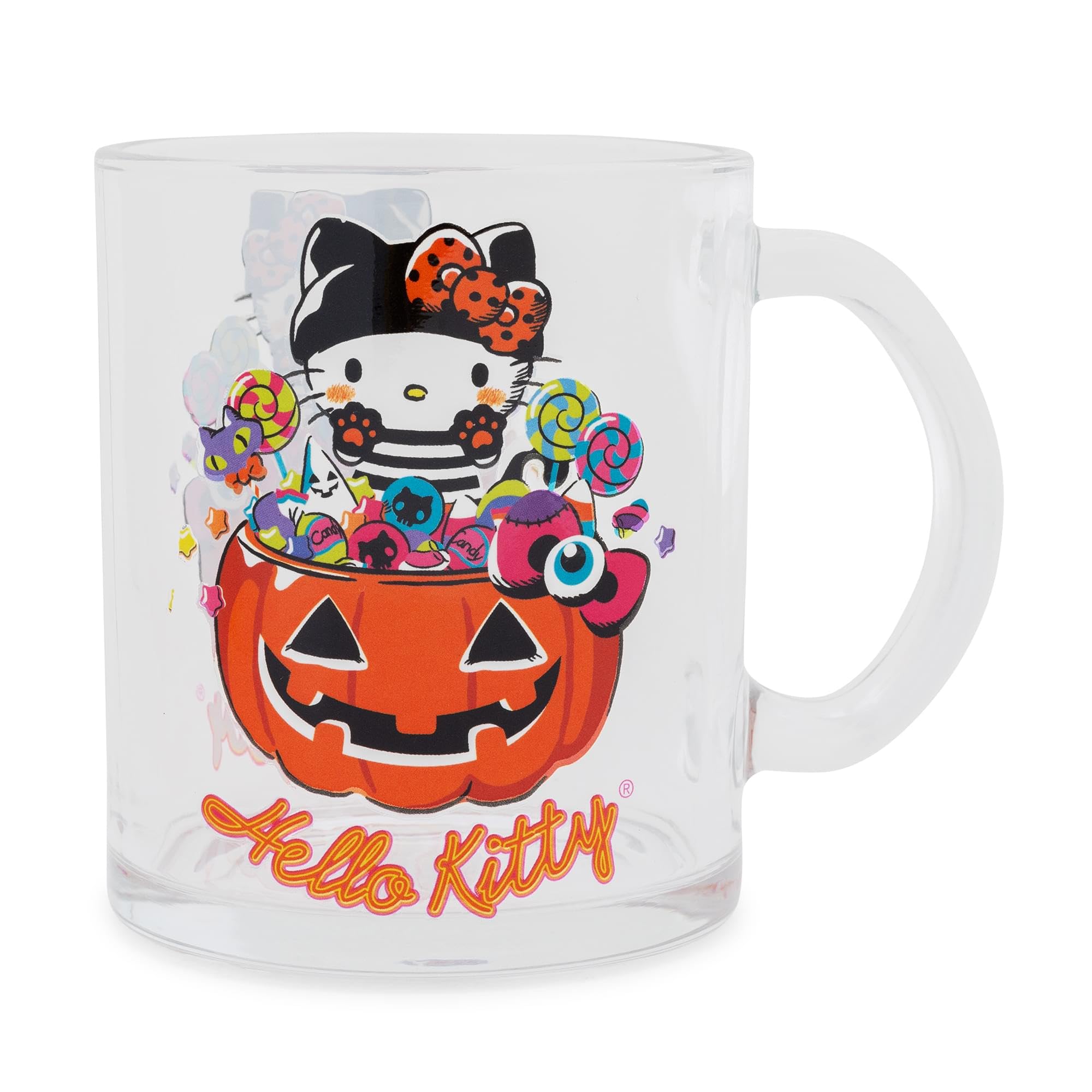 Foto 2 pulgar | Taza De Cristal Silver Buffalo Sanrio Hello Kitty Halloween 530 Ml - Venta Internacional.
