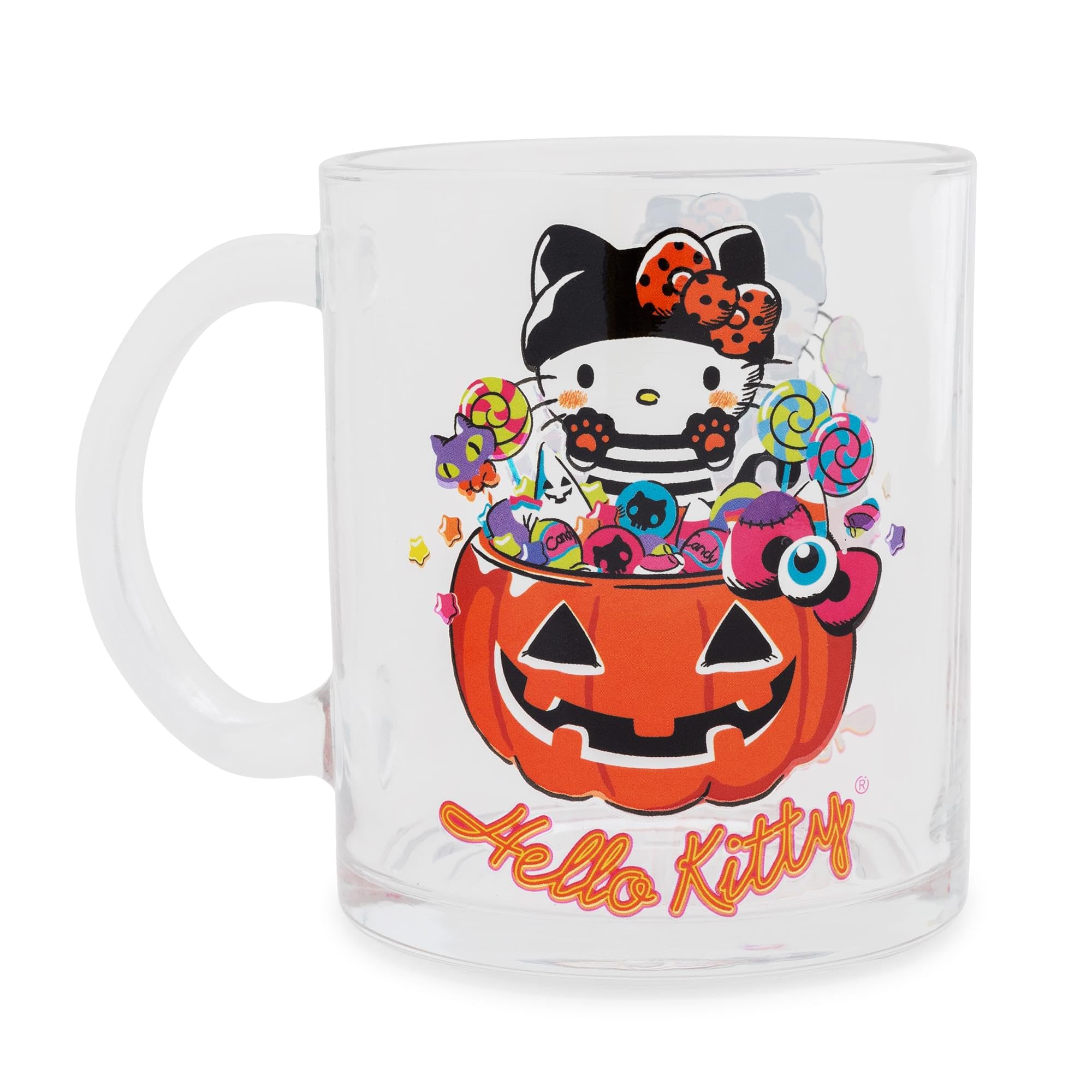 Foto 3 | Taza De Cristal Silver Buffalo Sanrio Hello Kitty Halloween 530 Ml - Venta Internacional.
