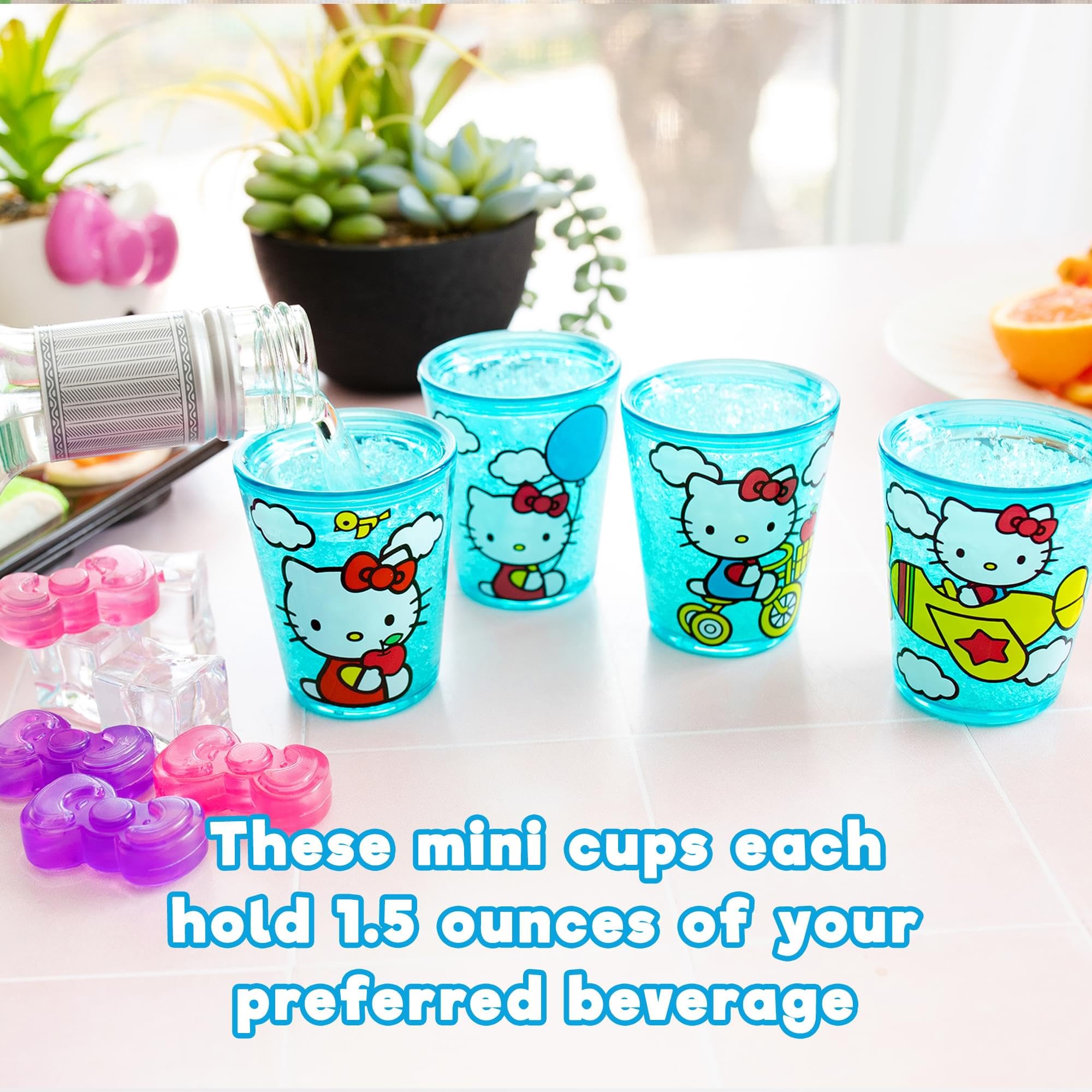 Foto 6 | Minitazas Silver Buffalo Sanrio Hello Kitty De 60 Ml  Juego De 4 - Venta Internacional.