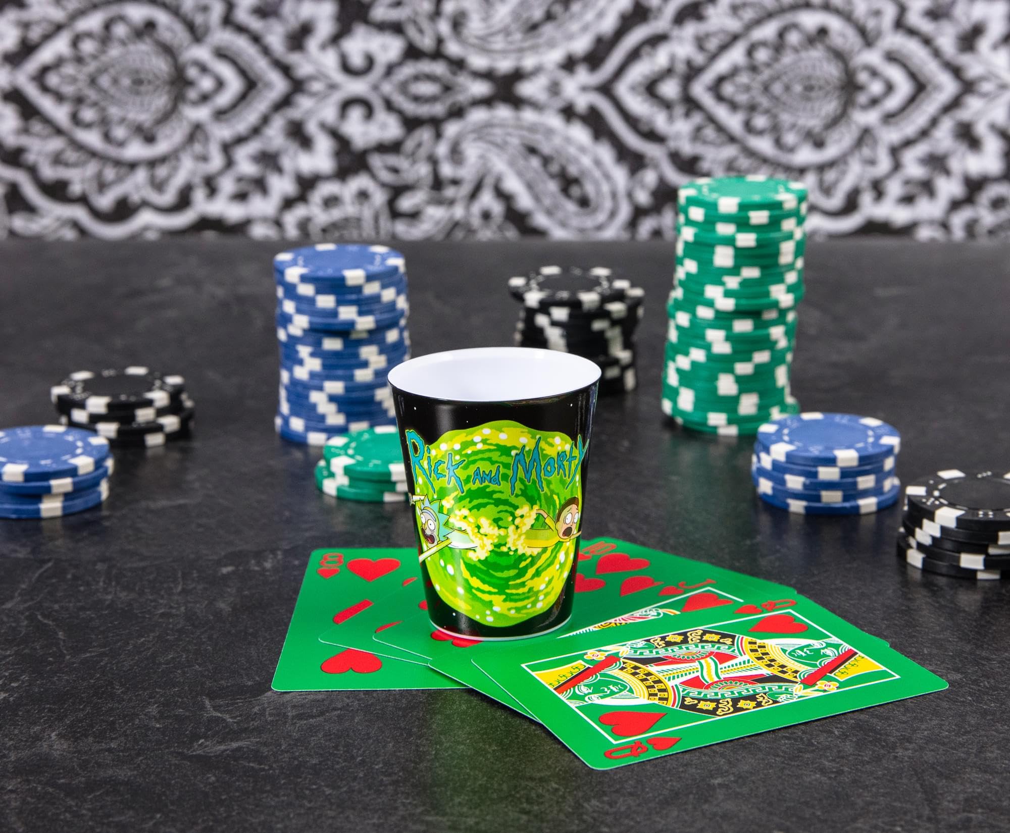 Foto 7 pulgar | Vasos De Whisky Silver Buffalo Rick And Morty 45 Ml X4 - Venta Internacional.