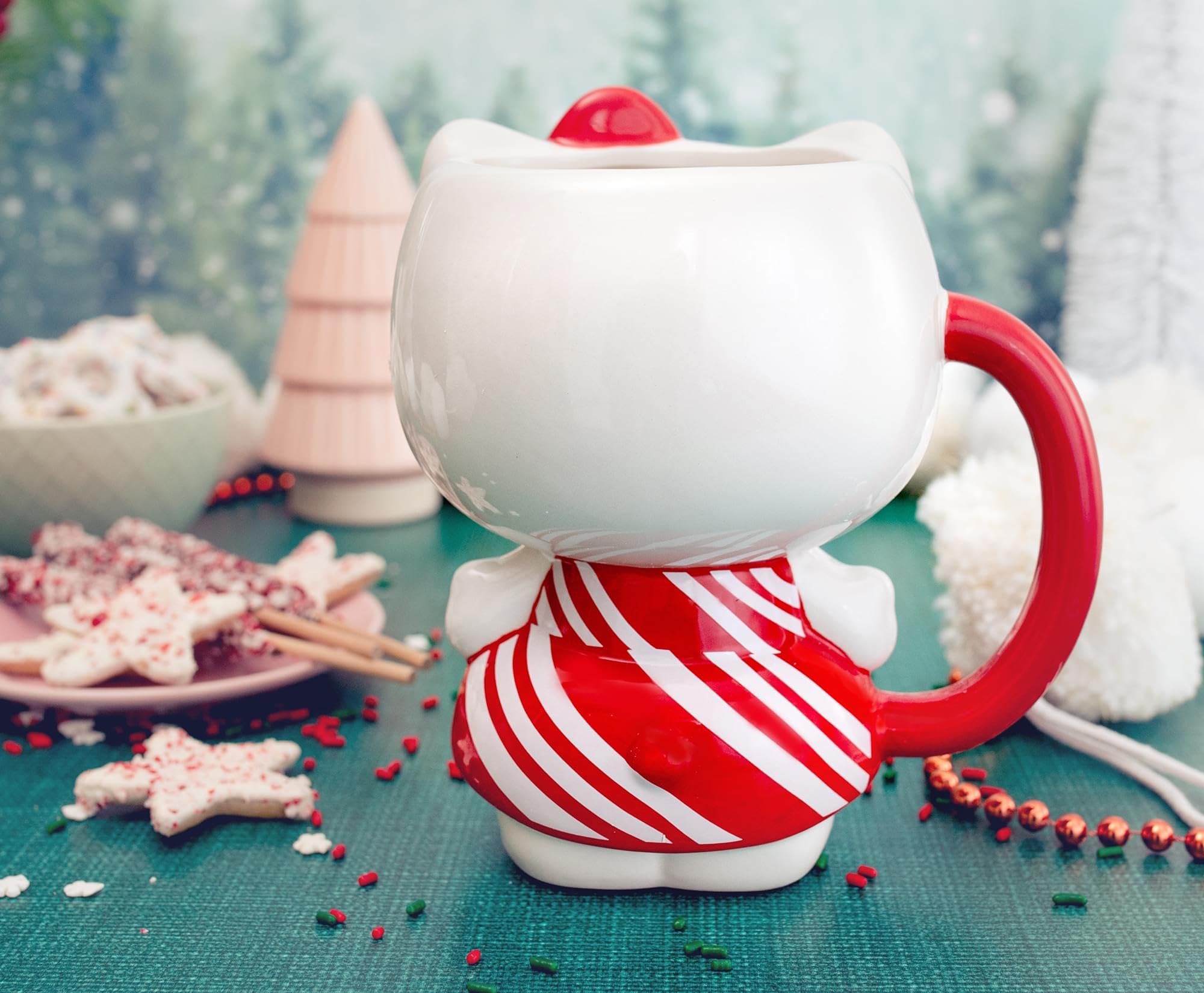 Foto 2 | Taza De Cerámica Silver Buffalo Sanrio Hello Kitty 600 Ml Christmas - Venta Internacional.