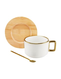 Foto 2 | Juego de 4 Tazas Storyland de Cerámica con Base y Cuchara