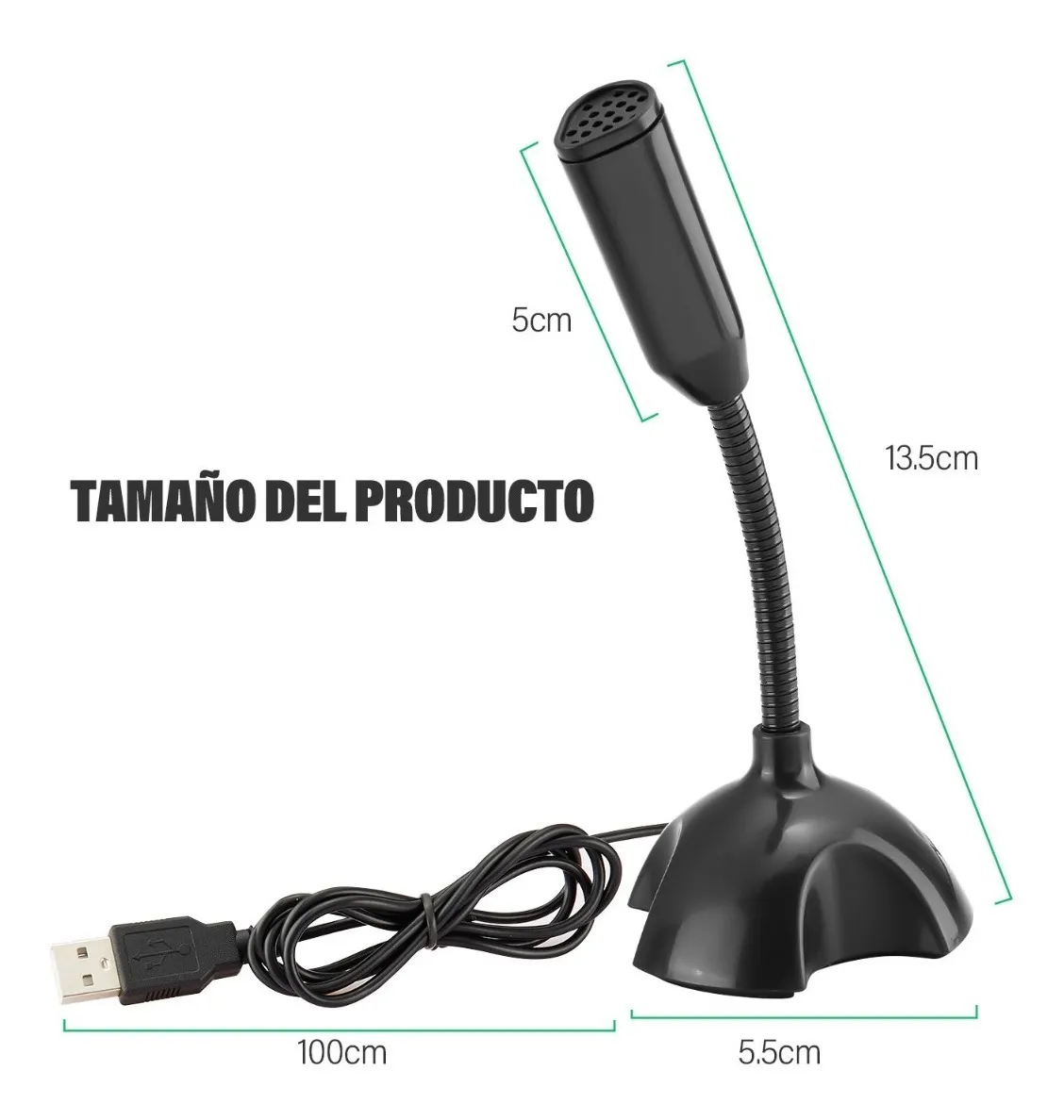 Foto 2 | Micrófono Unidireccional USB y Aislador de Ruido