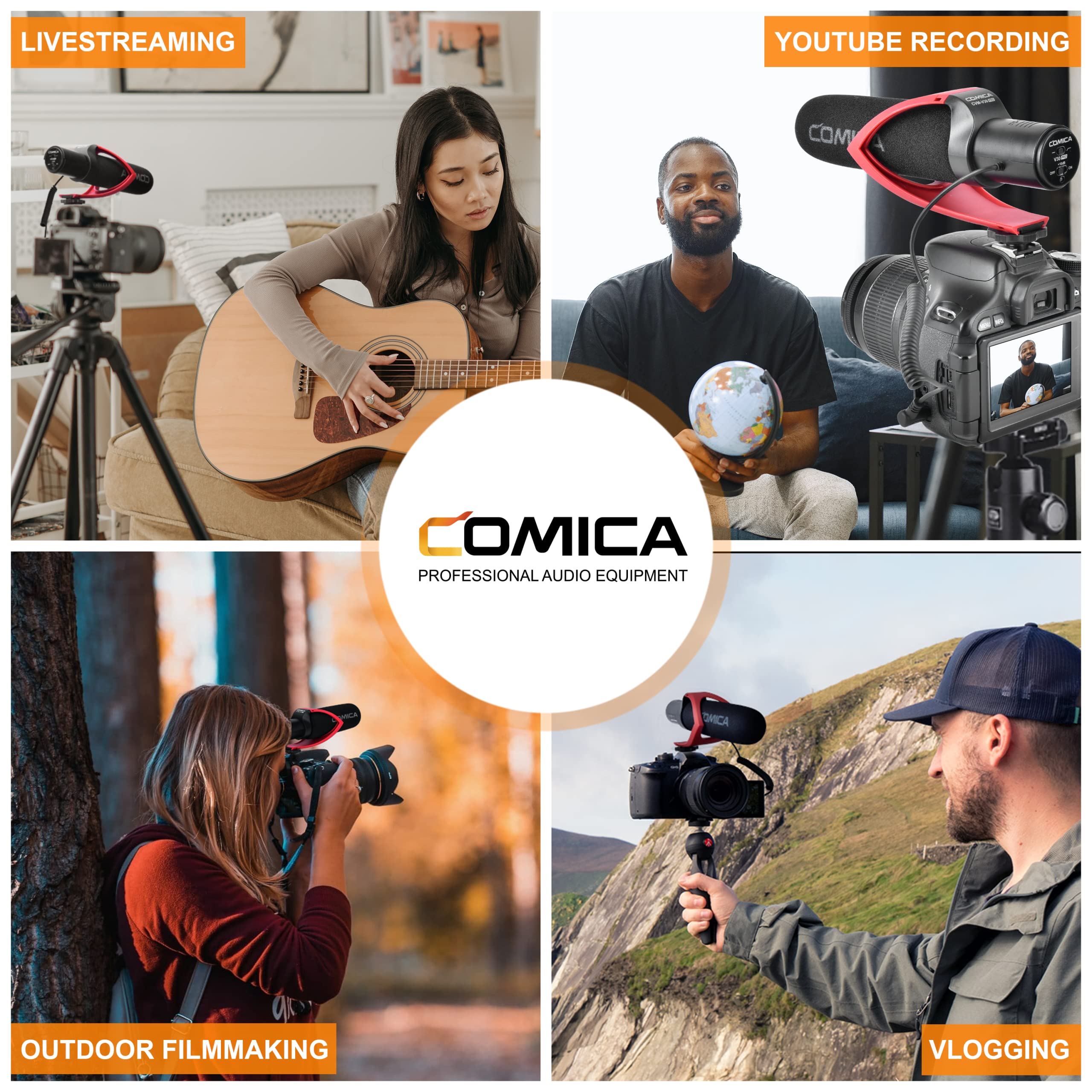 Foto 6 | Micrófono Para Cámara Comica Cvm-v30 Pro Shotgun Videomic 3.5mm - Venta Internacional.