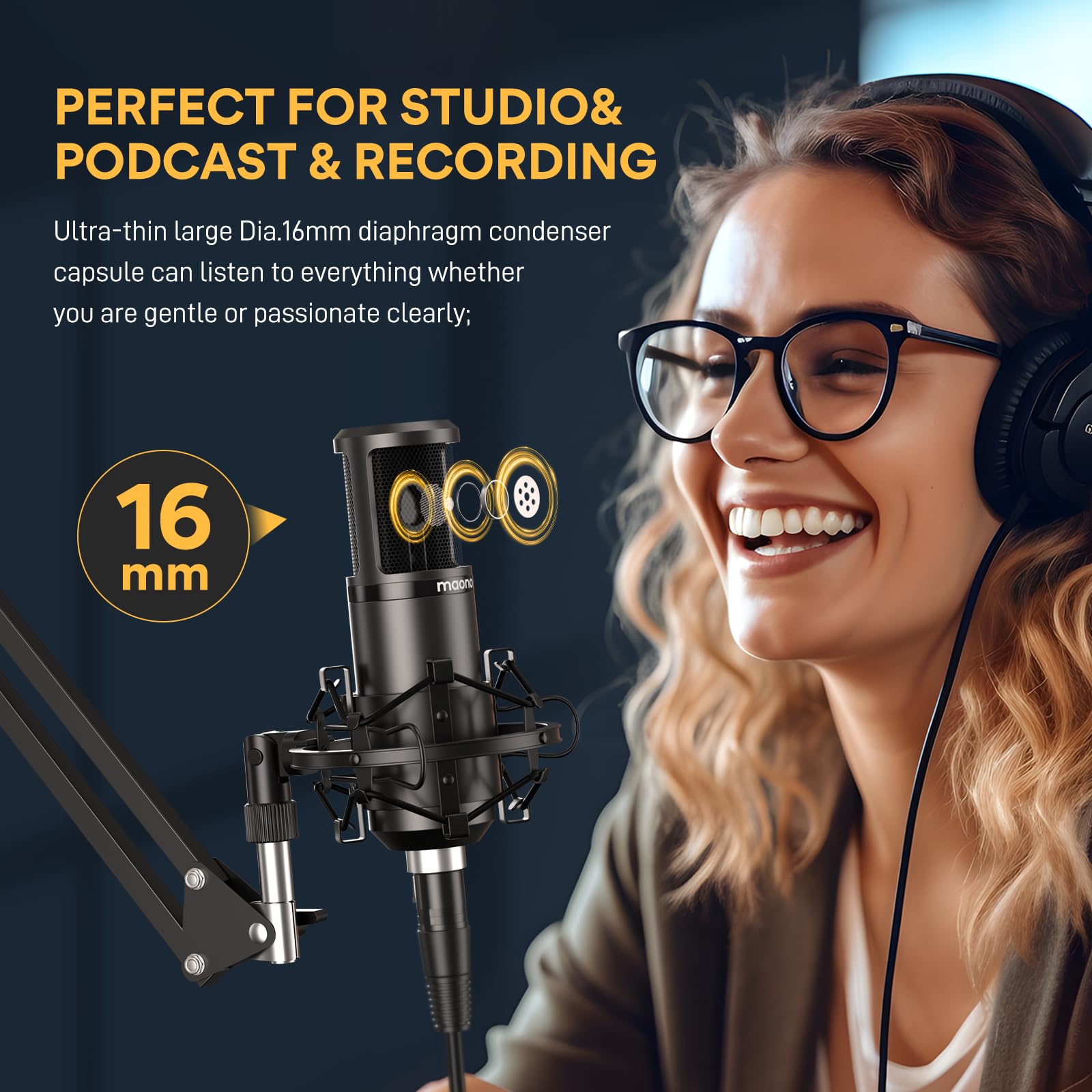 Foto 4 pulgar | Micrófono De Condensador Maono Pm320s Cardioid Studio Recording - Venta Internacional.