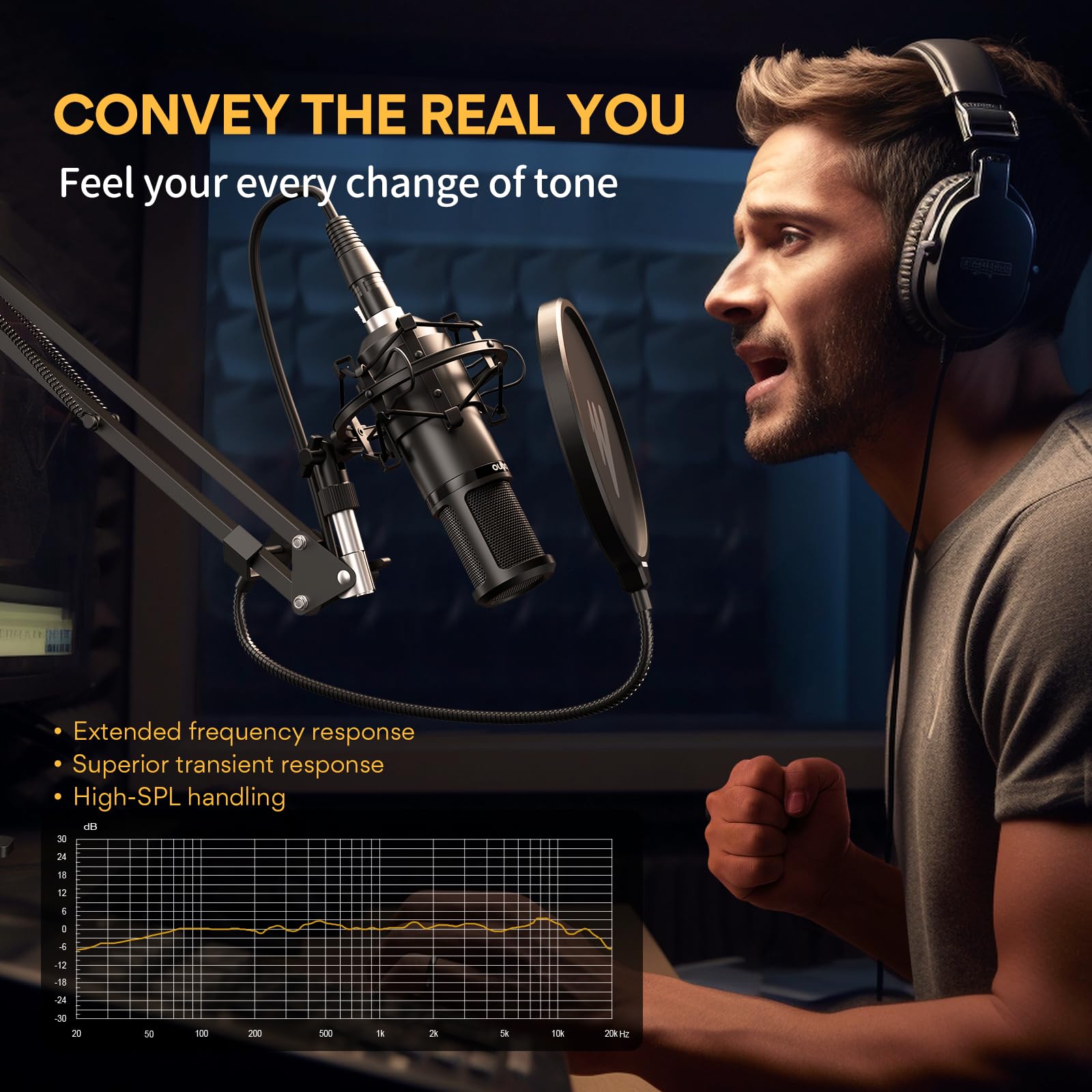 Foto 4 | Micrófono De Condensador Maono Pm320s Cardioid Studio Recording - Venta Internacional.