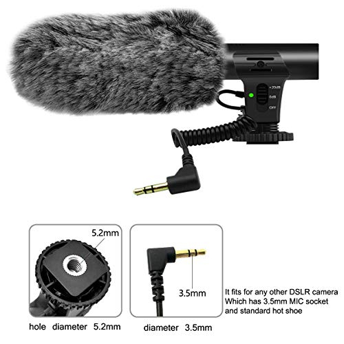 Foto 2 | Vídeo Con Cámara Y Micrófono Tikysky M-1 Para Cámara Réflex Digital - Venta Internacional.