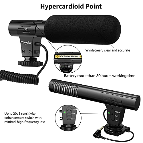Foto 6 | Vídeo Con Cámara Y Micrófono Tikysky M-1 Para Cámara Réflex Digital - Venta Internacional.
