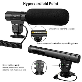 Foto 6 | Vídeo Con Cámara Y Micrófono Tikysky M-1 Para Cámara Réflex Digital - Venta Internacional.