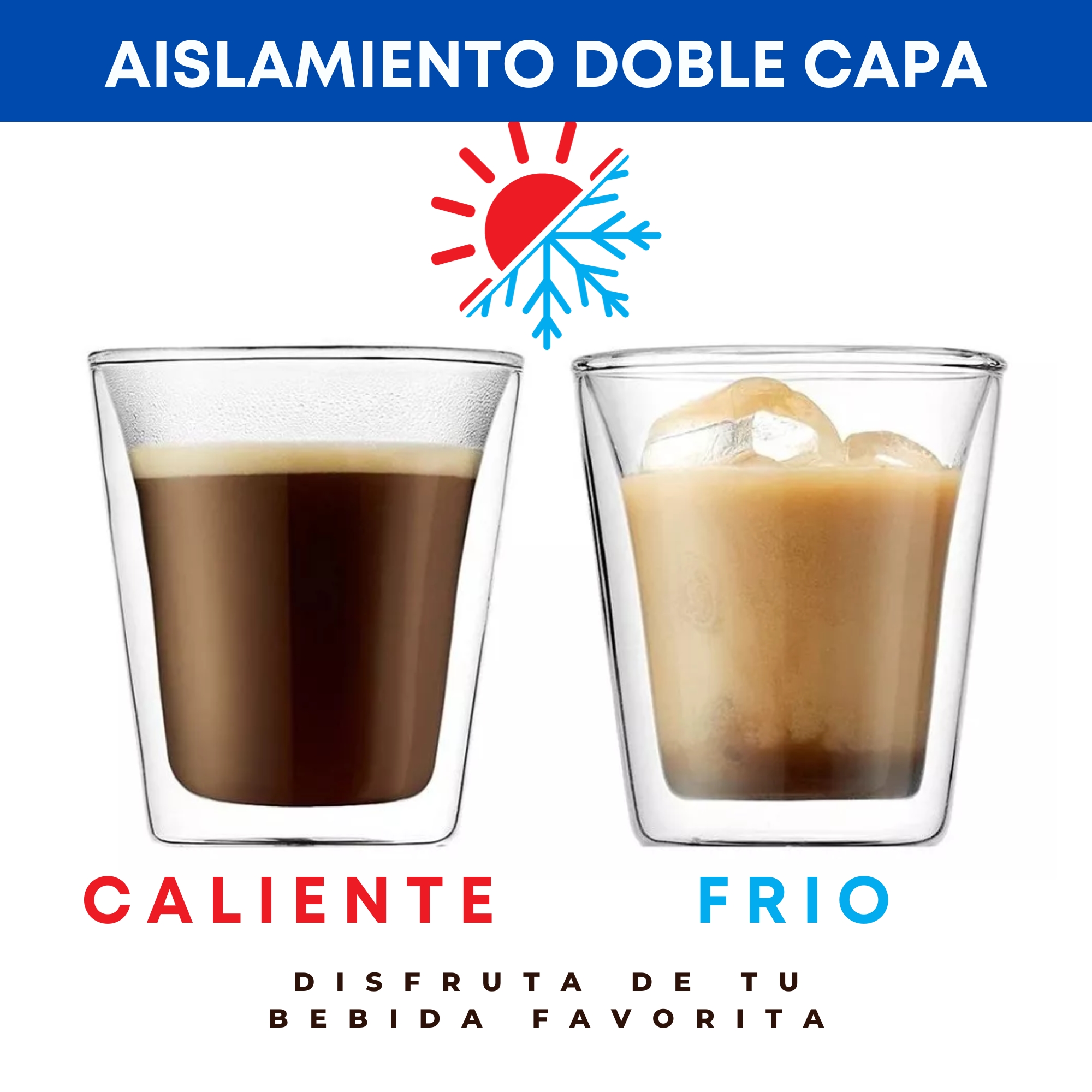 Foto 5 pulgar | Tazas Para Café Vasos De Vidrio Doble Pared Set 40 Pzs 200ml