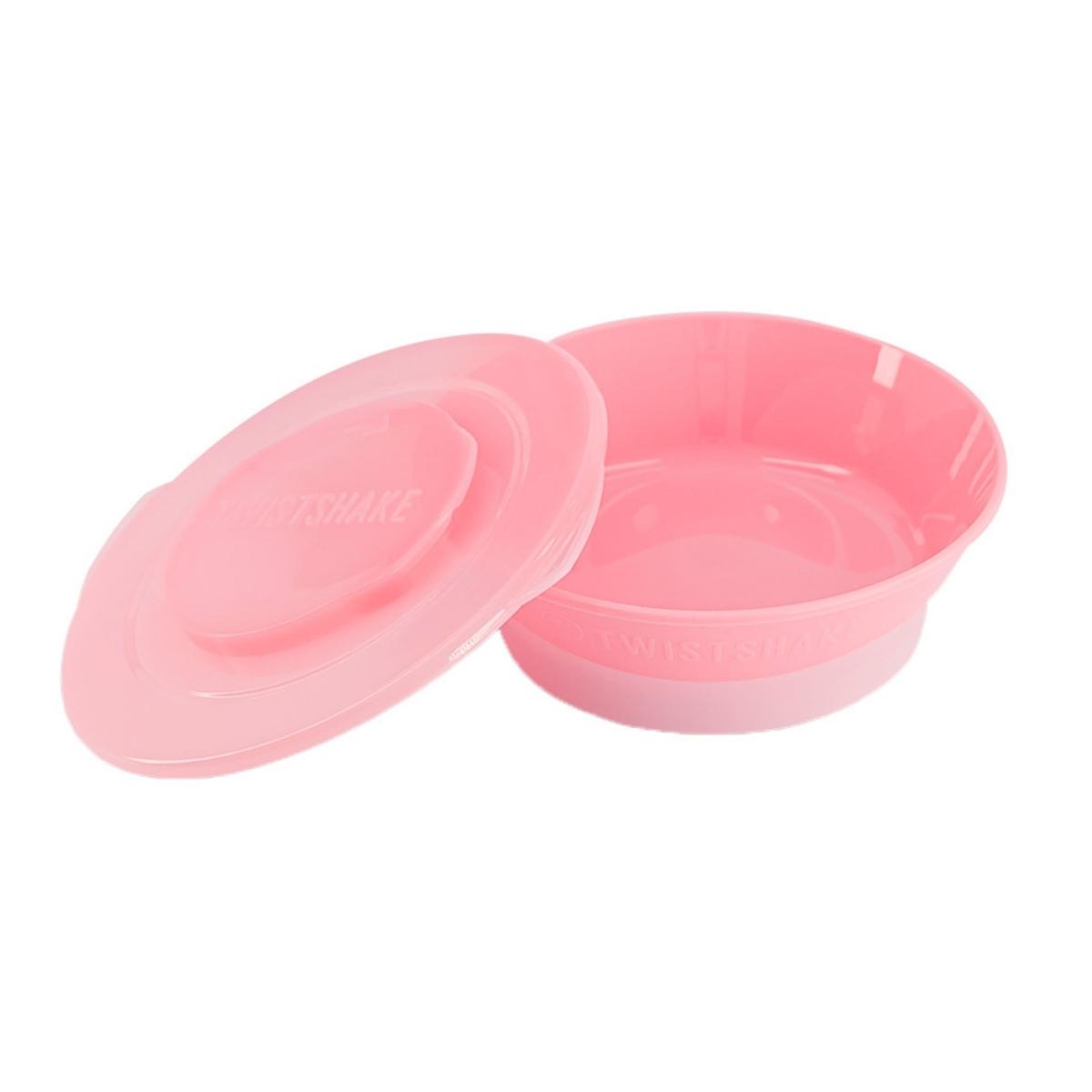 Foto 2 pulgar | Plato Bowl 6+m Twistshake color Rosa Pastel