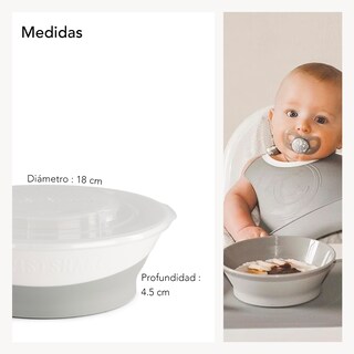 Foto 5 | Plato Bowl 6+m Twistshake color Azul Pastel