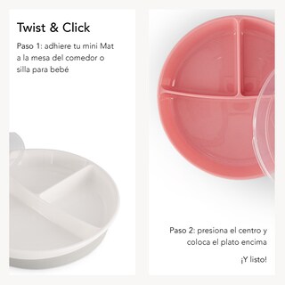 Foto 5 | Plato Dividido 6+m Twistshake color Gris Pastel