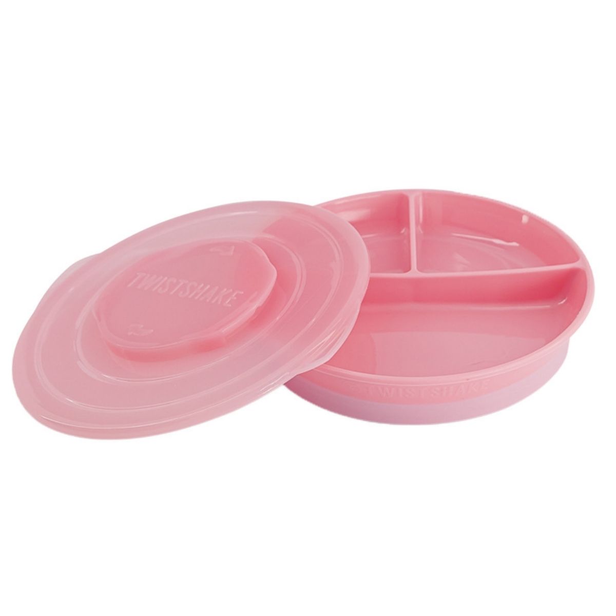 Foto 2 pulgar | Plato Dividido 6+m Twistshake color Rosa Pastel