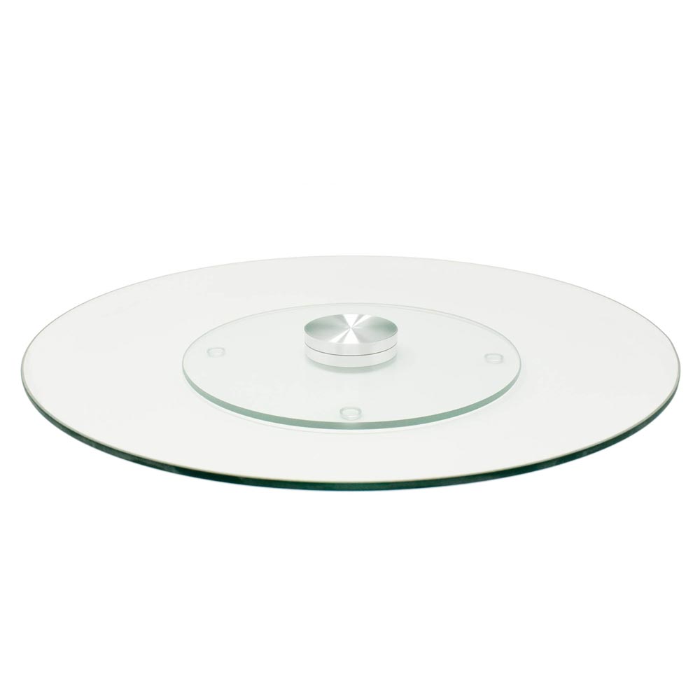 Foto 2 pulgar | Centro de Mesa Giratorio de Cristal Templado Lazy Susan - 75 cm