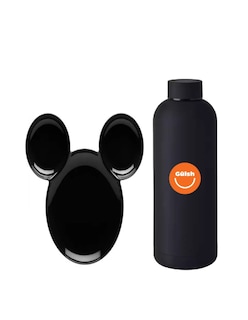 Foto 1 | Bowl Botanero Mickey Mouse + Termo de Agua