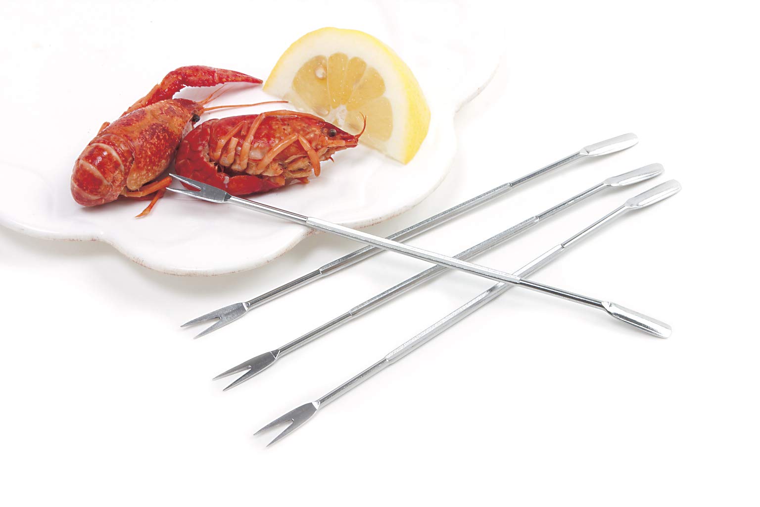 Foto 5 pulgar | Tenedores para Mariscos Norpro de Acero Inoxidable 17 cm 4 Unidades - Venta Internacional