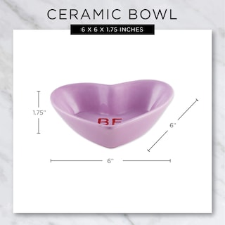 Foto 7 | Candy Bowls Dii De Cerámica Sweet Talk Para El Día De San Valentín, 4 Unidades - Venta Internacional.