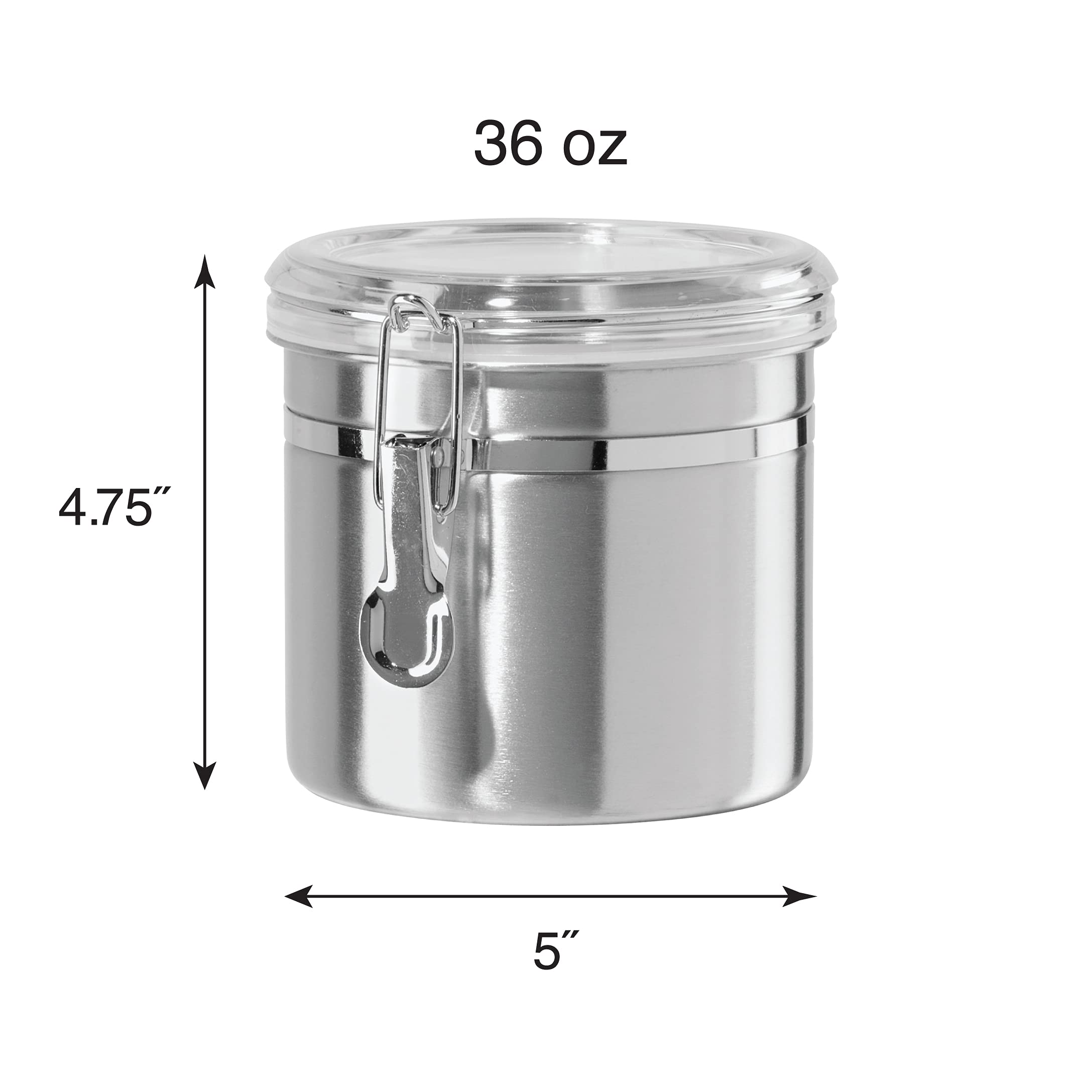 Foto 5 | Bidón Oggi De Acero Inoxidable De 1 Litro Con Tapa Acrílica Transparente - Venta Internacional.