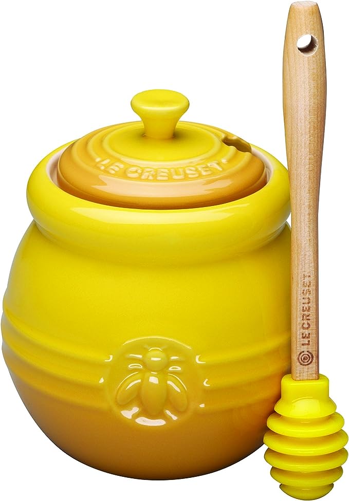 Foto 2 pulgar | Le Creuset Stoneware Honey Pot Con Silicone Dipper, 16 Oz., Dijon