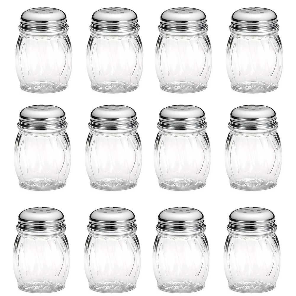 Foto 4 pulgar | 12 Saleros Pimienteros De Vidrio Con Tapa De Acero 120 Ml