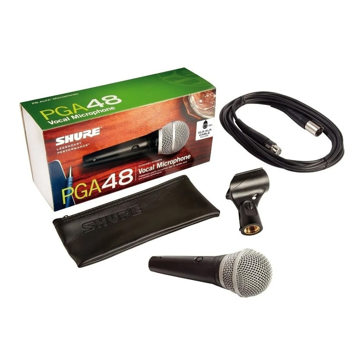 Foto 4 pulgar | Micrófono Shure PGA48-XLR Negro de 1 Canal