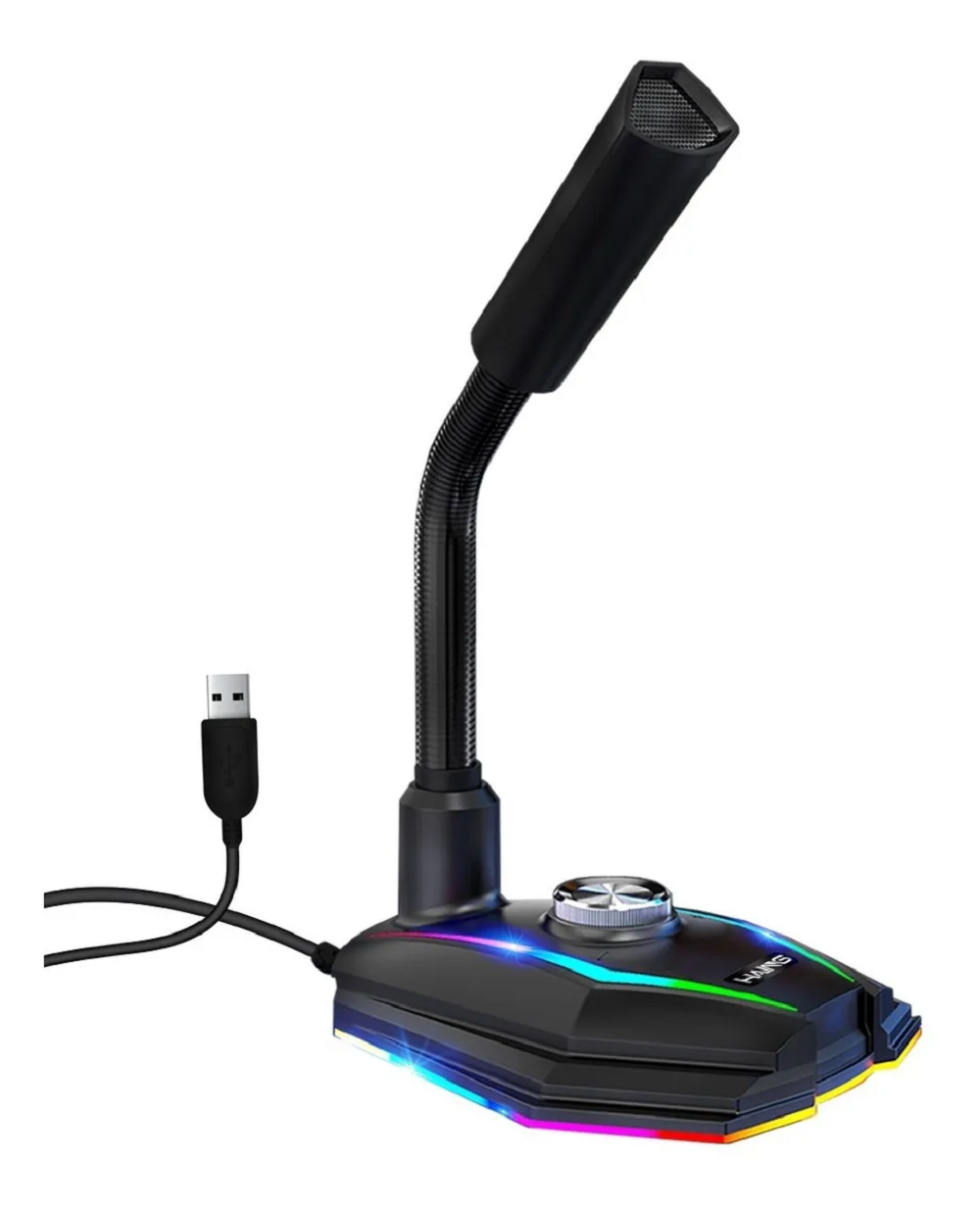 Foto 1 | Micrófono Usb para Pc Gamer y Tarjeta de Sonido Hd Malubero color Negro
