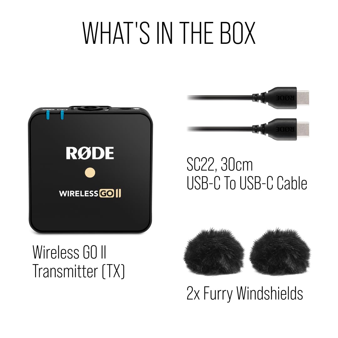 Foto 2 | Transmisor Inalámbrico Rode Wireless Go Ii Tx Con Micrófono - Venta Internacional.